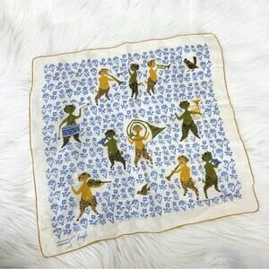 Tammes Keefe Vintage Musical Satyr Handkerchief Scarf